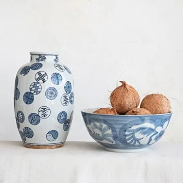 Stunning Hand Painted Stoneware Bowl for Your Home