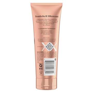 Nexxus Smooth & Full Blow Dry Balm Weightless Style Frizz Control, Volume & Heat Protect Styling Cre...