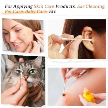 Bamboo Cotton Swabs 700 Count Eco-Friendly Holder