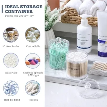 Bamboo Cotton Swabs 700 Count Eco-Friendly Holder