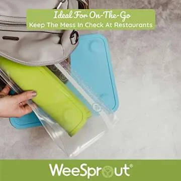 WeeSprout Silicone Suction Placemats for Easy Cleanup