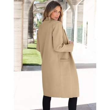 ANRABESS Women Cardigan Thick Knit Oversized Blazer