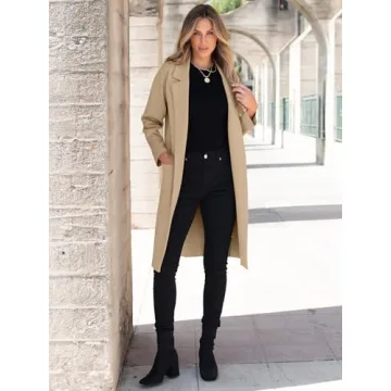 ANRABESS Women Cardigan Thick Knit Oversized Blazer