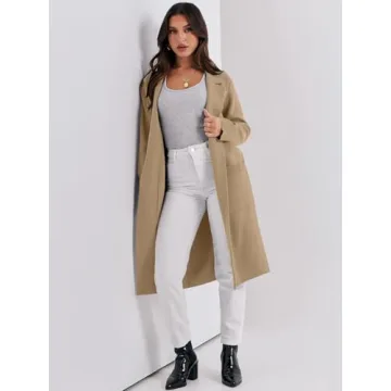 ANRABESS Women Cardigan Thick Knit Oversized Blazer