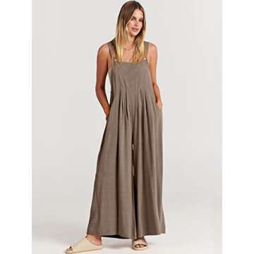 ANRABESS Women's Casual Summer Jumpsuit - Stylish Comfort for All Occasions