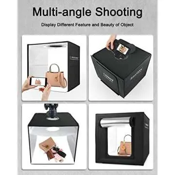 DUCLUS Light Box Photography Studio with Dimmable LED Lights