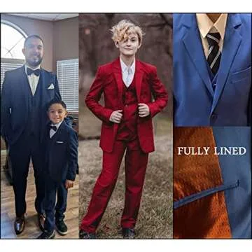 Stylish Kids Suits for Boys Tuxedo 5-Piece Set Size 5