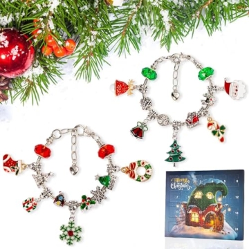 Christmas Advent Calendar Jewelry Kits for Girls 2025