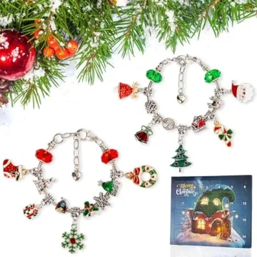 Christmas Advent Calendar Jewelry Kits for Girls 2025
