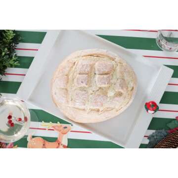 Nora Fleming Stoneware Serving Platter - Large Rectangular Tray for Appetizers, Snacks, and Side Dis...