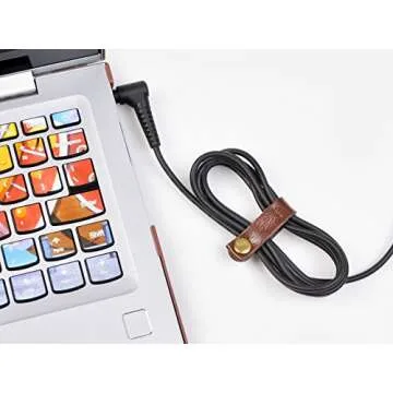 20 Leather Cable Straps for Organized Travel and Home