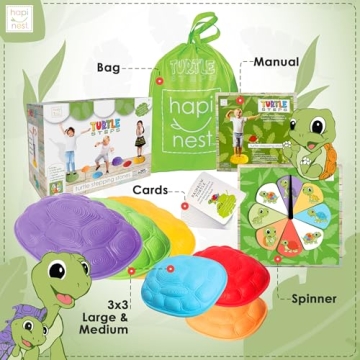 Hapinest Turtle Balance Stepping Stones for Kids Play