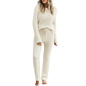 Cozy Fleece Pajama Set for Women - Luvamia Fuzzy Nightwear