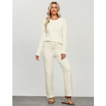 Cozy Fleece Pajama Set for Women - Luvamia Fuzzy Nightwear