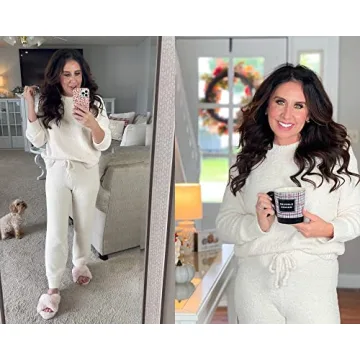 Cozy Fleece Pajama Set for Women - Luvamia Fuzzy Nightwear