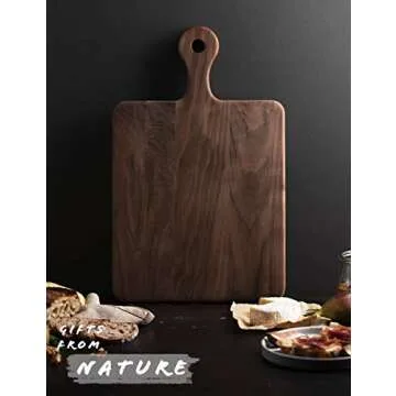 Befano Luxury Black Walnut Cutting Board for Kitchen