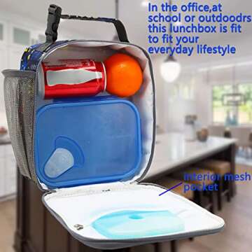 FlowFly Kids Lunch box Insulated Soft Bag Mini Cooler Back to School Thermal Meal Tote Kit for Girls...