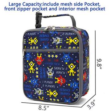 FlowFly Kids Lunch Box Insulated Soft Bag for School