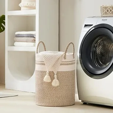 Stylish YOUDENOVA Tall Hamper for Laundry and Storage