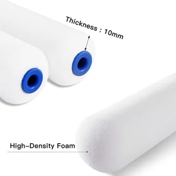 Mister Rui 10 Pack Foam Paint Roller Covers 4 Inch