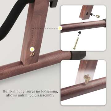 Guitar Stand for Acoustic Guitar - Elegant A-Frame Stand with Foam Padding