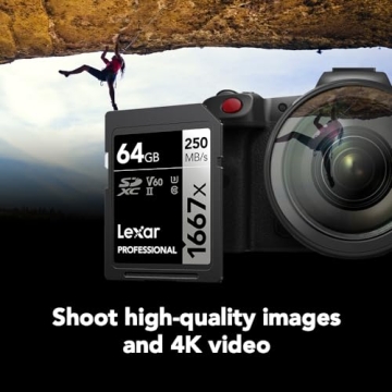 Lexar 64GB Professional Memory Cards for High-Speed Photography