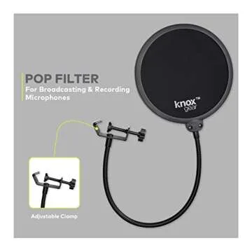 Blue Snowball USB Mic Bundle with Boom Arm and Pop Filter