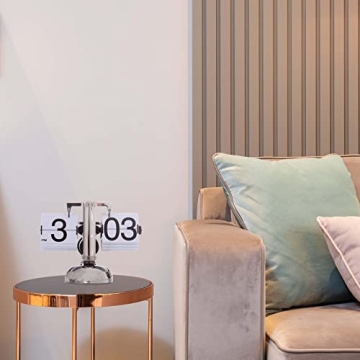 KENJIEY Retro Flip Clock for Home Office Décor