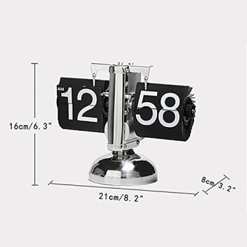 KENJIEY Retro Flip Clock for Home Office Décor