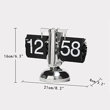KENJIEY Retro Flip Clock for Home Office Décor