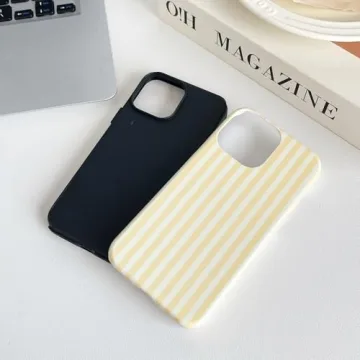CHEDEMK iPhone 15 Striped Pattern Case - Stylish & Protective