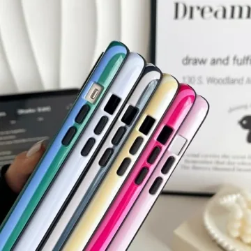 CHEDEMK iPhone 15 Striped Pattern Case - Stylish & Protective