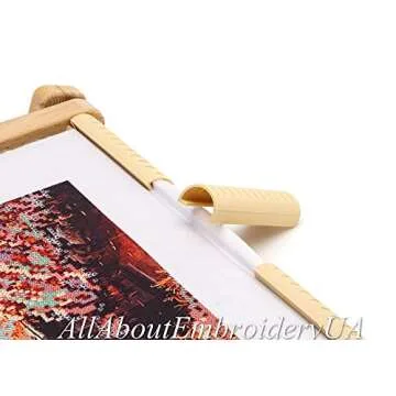 Adjustable Needlepoint Embroidery Frame - Beech Wood Craft Holder