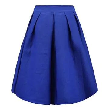 High Waisted A Line Skirt for Elegant Women