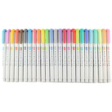 Zebra MILDLINER 5 Pack Set - Versatile Dual-Ended Markers
