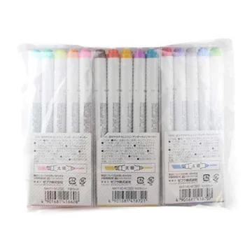 Zebra MILDLINER 5 Pack Set - Versatile Dual-Ended Markers