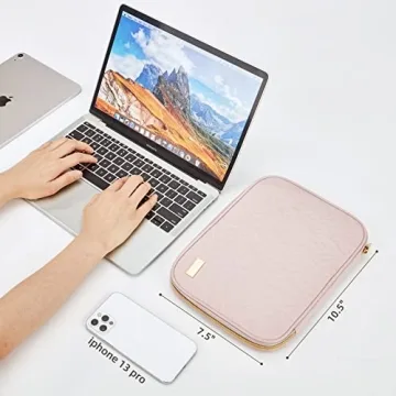 NISHEL Pink Travel Cord Organizer Large Capacity Tech Bag