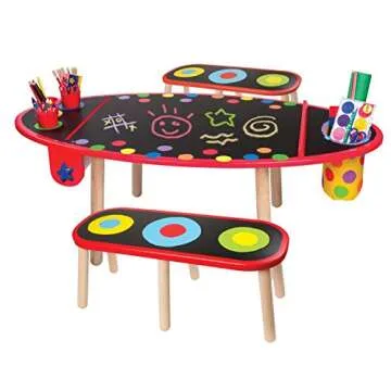 ALEX Toys Super Art Table with Paper Roll Kids Art Supplies