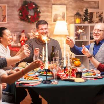 10 Inch Metallic White Spiral Taper Candles Set for Holiday Decor, 12 Pack Unscented Twisted Candlesticks, Dripelss Thin Tapered Candles for Wedding Dinner Party Ceremony Religious