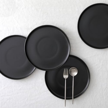 Stone Lain Celina 12-Piece Dinnerware Set in Black