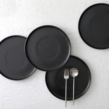 Stone Lain Celina 12-Piece Dinnerware Set in Black