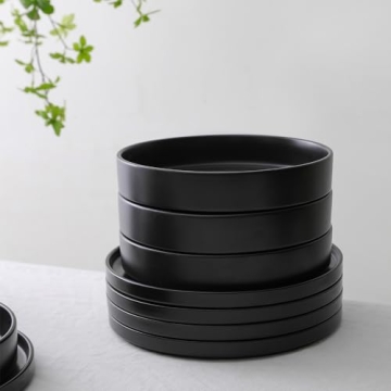 Stone Lain Celina 12-Piece Dinnerware Set in Black