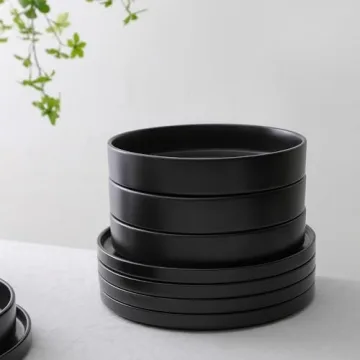 Stone Lain Celina 12-Piece Dinnerware Set in Black