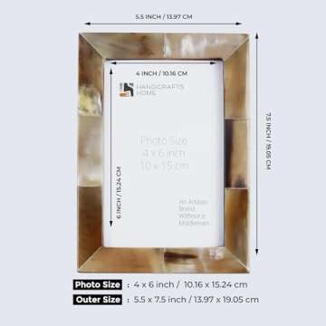 Handicrafts Home Vintage Picture Frame - Elegant Wall & Desk Decor