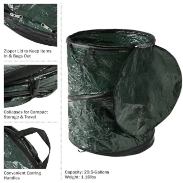 29.5-Gallon Collapsible Trash Can for Outdoor Activities