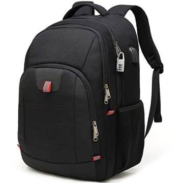 Della Gao Travel Laptop Backpack: Large Anti Theft Water Resistant Bag for 17" Laptop