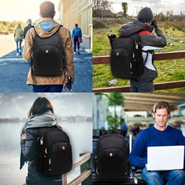 Della Gao Large Travel Laptop Backpack with USB Port