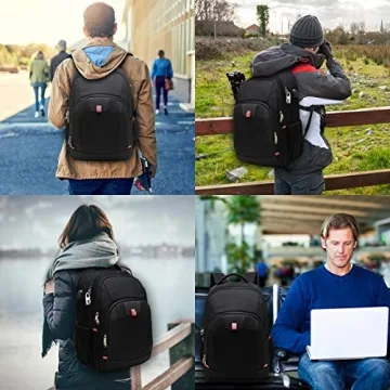 Della Gao Large Travel Laptop Backpack with USB Port