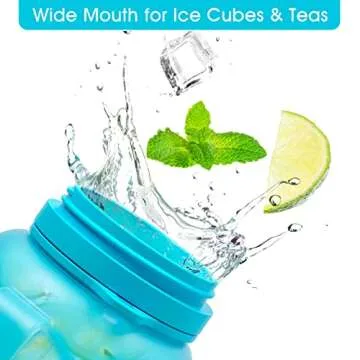 TakeToday Collapsible Water Bottles 40 OZ Gallon Motivational Water Jug with Straw 1.2L Silicone Sports Water Bottle with Time Marker, Leakproof Large Water Bottle for Yoga Camping Outdoors