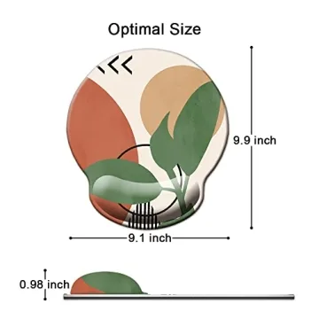 MeMling Ergonomic Mouse Pad with Wrist Support and Non-Slip Base